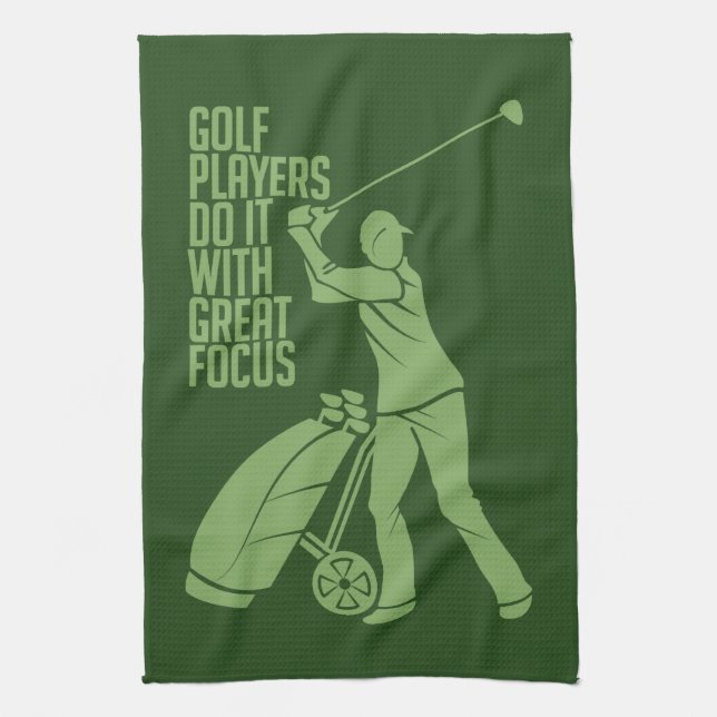 GOLF PLAYER custom hand towel (Vertical)