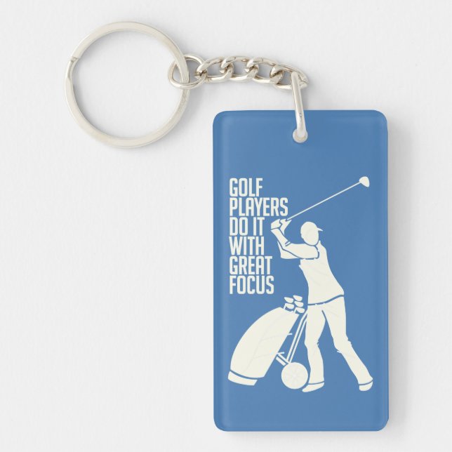 GOLF PLAYER custom key chain (Front)