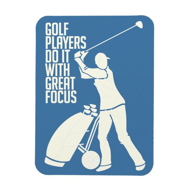 GOLF PLAYER custom magnet (Vertical)