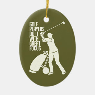 GOLF PLAYER custom ornament