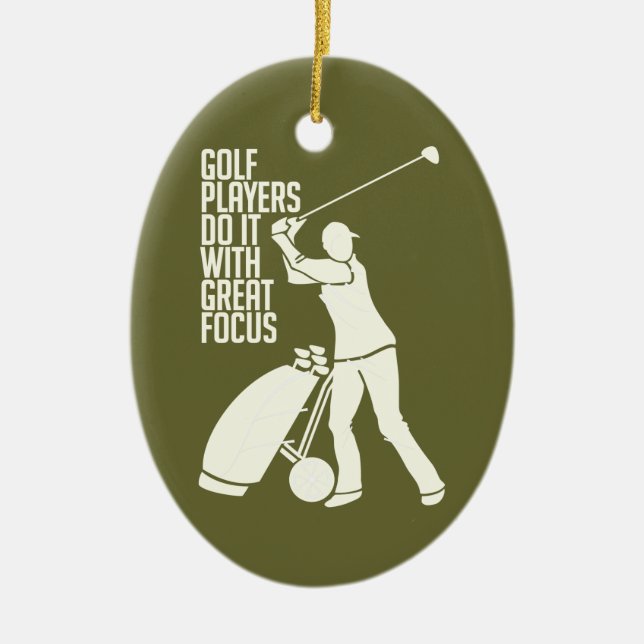 GOLF PLAYER custom ornament (Front)