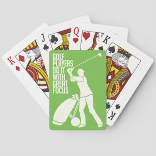 GOLF PLAYER custom playing cards