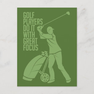 GOLF PLAYER custom postcard
