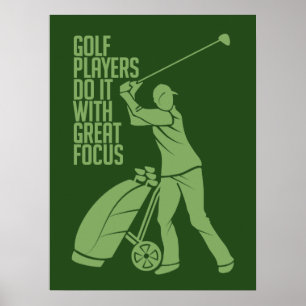 GOLF PLAYER custom poster