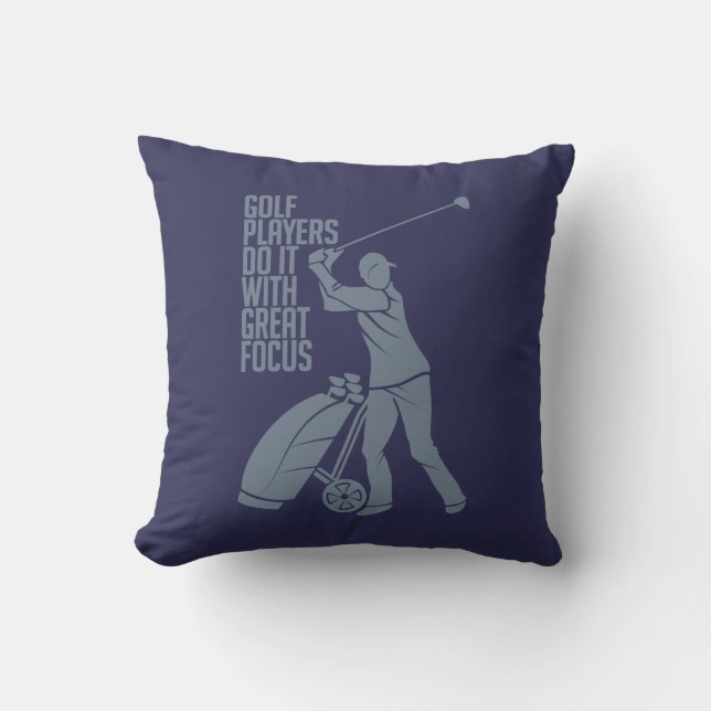 GOLF PLAYER custom throw pillow (Front)