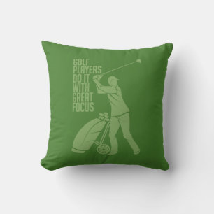 GOLF PLAYER custom throw pillow