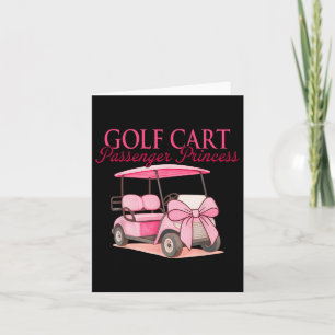 Golf Player Golf Vibes Coquette Golf Cart Penger P Card