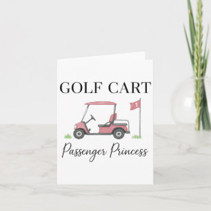 Golf Player Golf Vibes Coquette Golf Cart Penger P Card