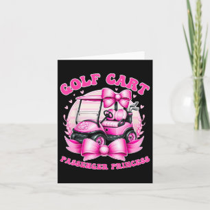 Golf Player Golf Vibes Coquette Golf Cart Penger P Card
