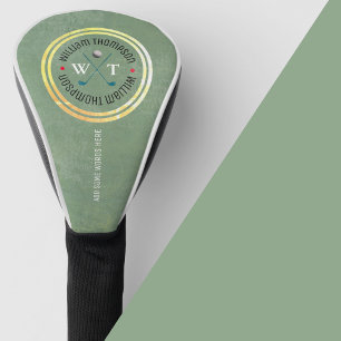 Golf Player golfheadcover with Logo Name Golf Head Cover