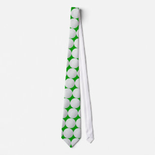 Golf Player Green Grass Tie
