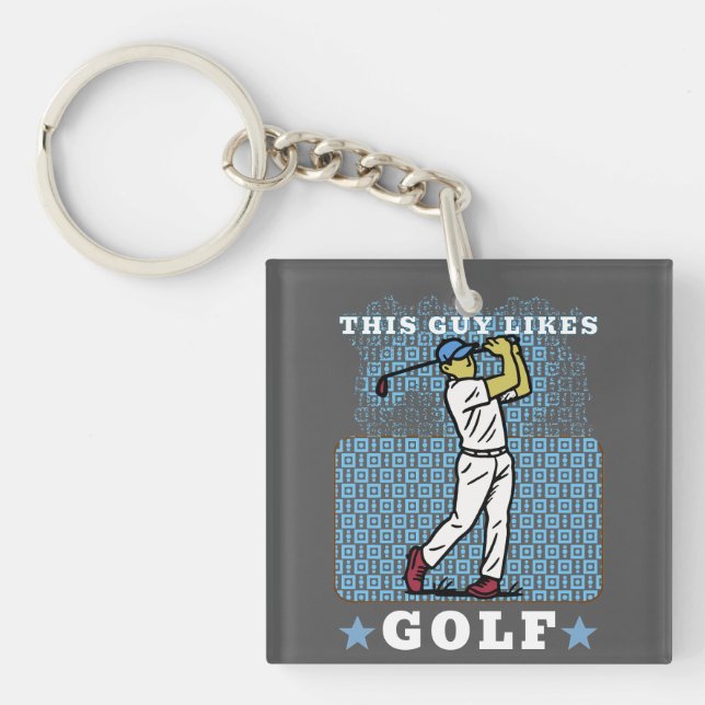 golf player key ring (Front)