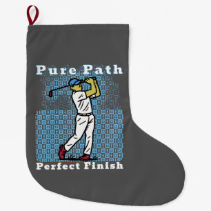 golf player large christmas stocking