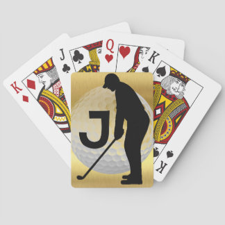 Golf Player Playing Cards