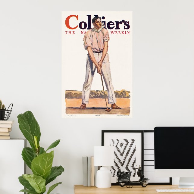 Golf Player Poster (Home Office)