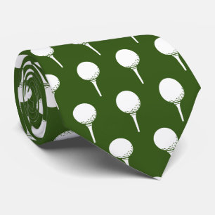 Golf Player Tee Green Tie