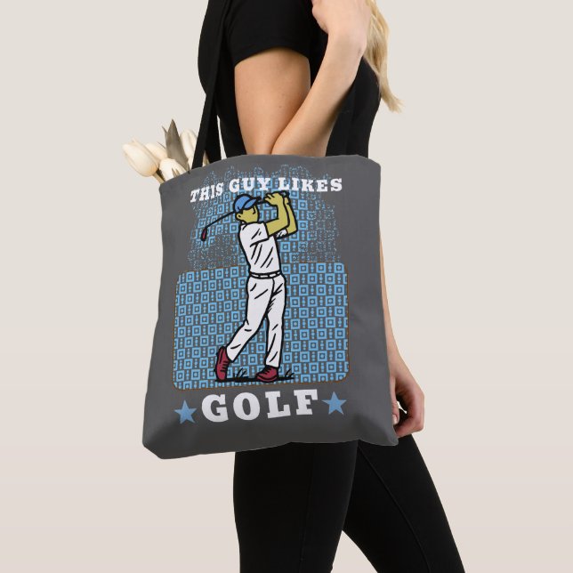 golf player tote bag (Close Up)