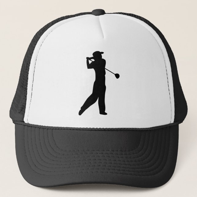 golf player trucker hat (Front)