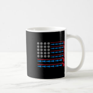 Golf Player Usa Flag Golfer Sport Father Dad Pop G Coffee Mug