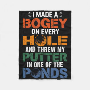 Golf Players I Made A Hole One Outdoor Sports  Fleece Blanket