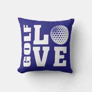 Golf Players - Love Blue Cushion