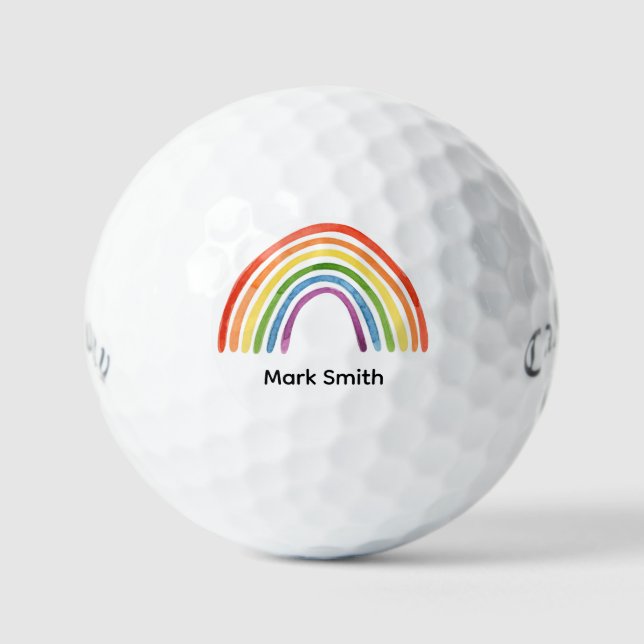 Golf Pride Month Golf Rainbow Celebration Balls (Front)