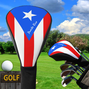 Golf Puerto Rico & Puerto Rican Flag / Golf Clubs Head Cover