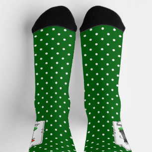 Golf Pug Playing Golf (black) Cute Dog Funny Socks