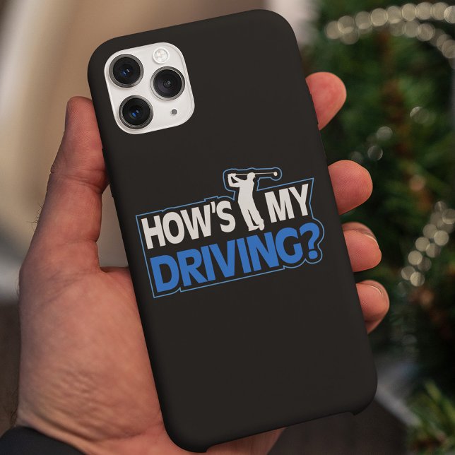 Golf Pun - How's My Driving Case-Mate iPhone Case (Creator Uploaded)