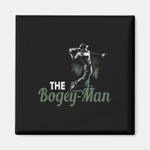 Golf Pun Vintage The Bogey-man Golfer Golfing Spor Magnet