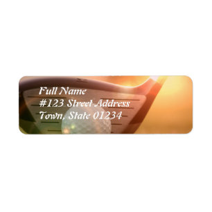 Golf Puter Mailing Label Return Address Label