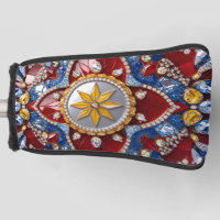 Golf Putter Cover with Colombia Colours Design