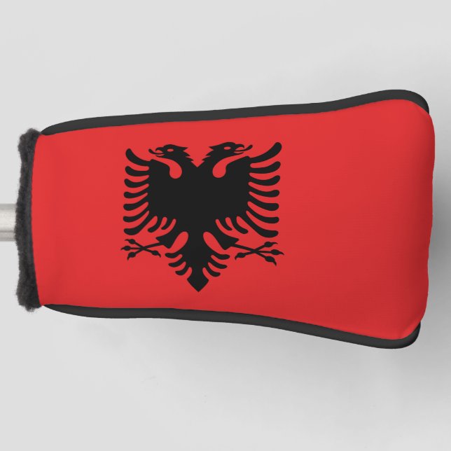Golf Putter Cover with Flag of Albania (Front)