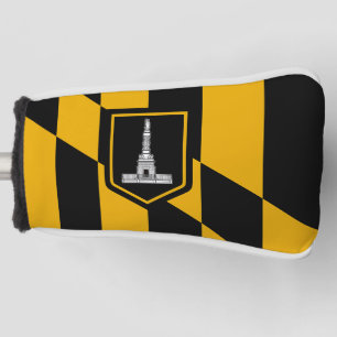 Golf Putter Cover with Flag of Baltimore, USA