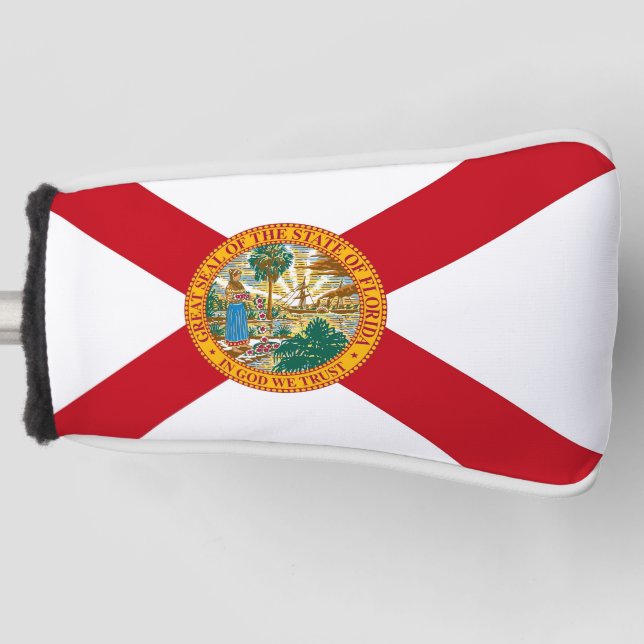 Golf Putter Cover with Flag of Florida, USA (Front)