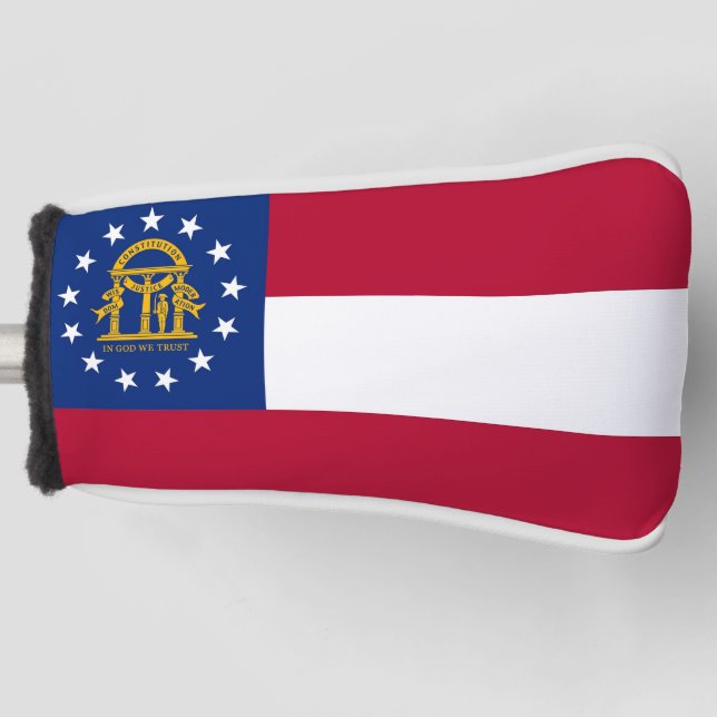 Golf Putter Cover with Flag of Georgia, USA (Front)