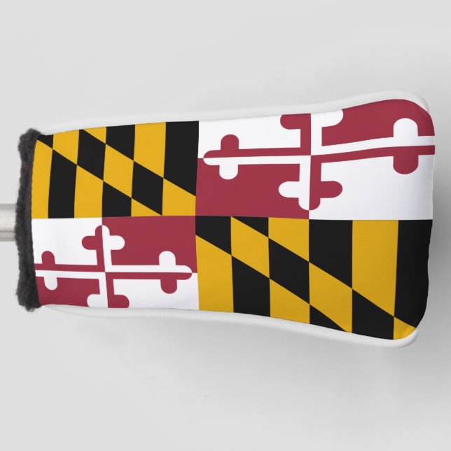 Golf Putter Cover with Flag of Maryland, USA (Front)
