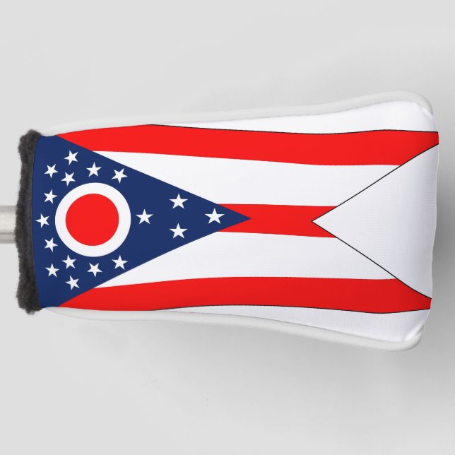 Golf Putter Cover with Flag of Ohio State, USA (Front)
