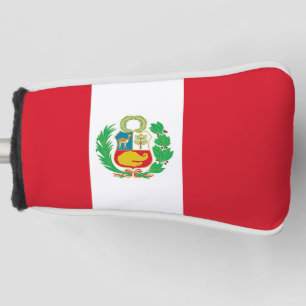 Golf Putter Cover with Flag of Peru