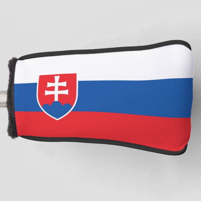 Golf Putter Cover with Flag of Slovakia (Front)
