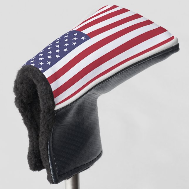 Golf Putter Cover with Flag of USA (3/4 Front)