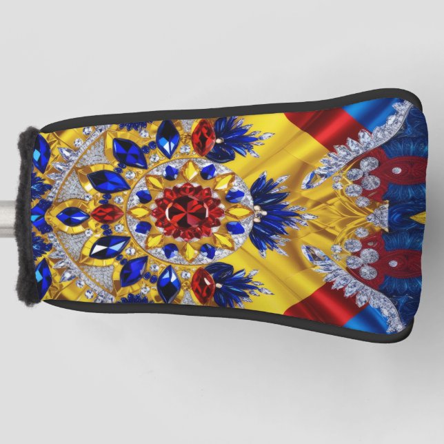 Golf Putter Cover with Romania Colours Design (Front)