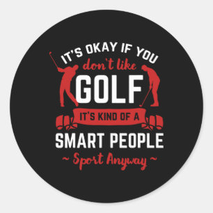 Golf Putter Golfer Bogey Golfing Birdie Eagle Par Classic Round Sticker