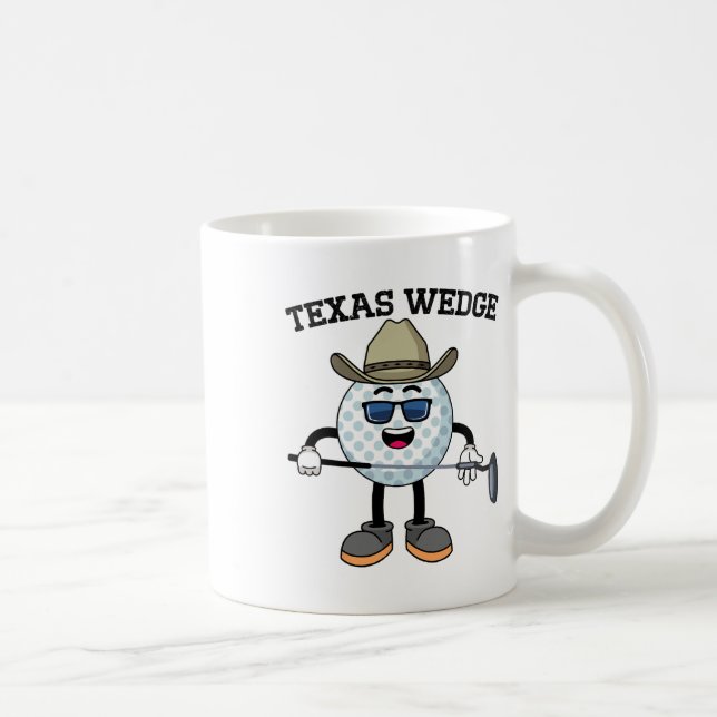 Golf Putter Texas Wedge Golf Club Texas Cowboy Cou Coffee Mug (Right)