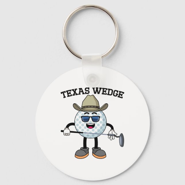 Golf Putter Texas Wedge Golf Club Texas Cowboy Cou Key Ring (Front)
