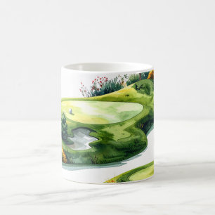 Golf Putting Green Coffee Mug
