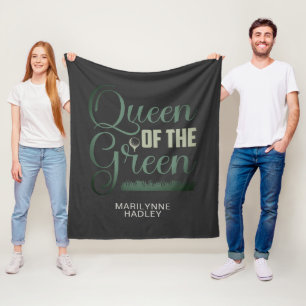 Golf Queen Of The Green Fleece Blanket