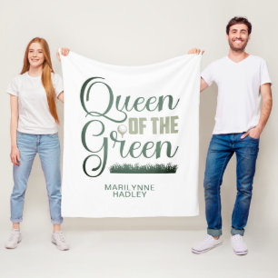 Golf Queen Of The Green Sporty Fleece Blanket
