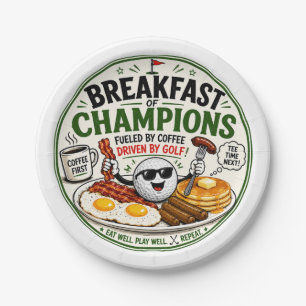Golf Quote for Golf Breakfast Paper Plate