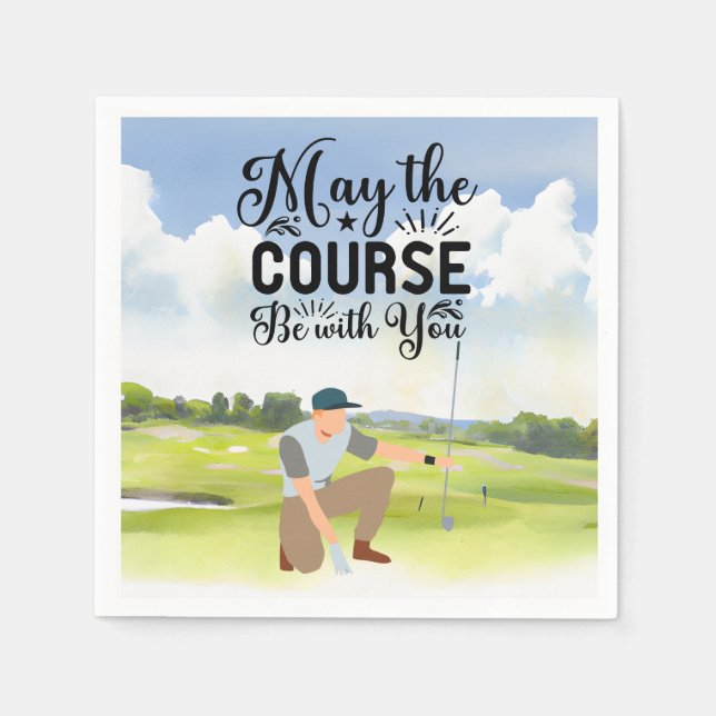 Golf Quotes Funny Saying  Napkin (Front)